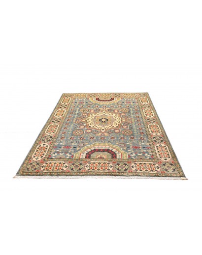 Tappeto Kazak Afghanistan marrone grigio 153x197