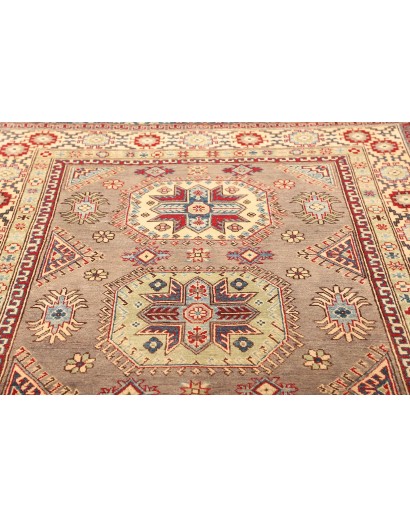 Tappeto Kazak Afghanistan marrone grigio 167x242