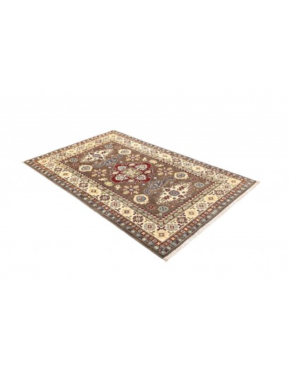 Tappeto Kazak Afghanistan azzurro marrone 119x187