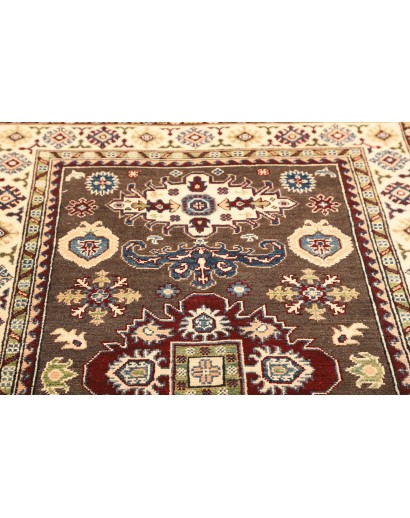 Tappeto Kazak Afghanistan azzurro marrone 119x187