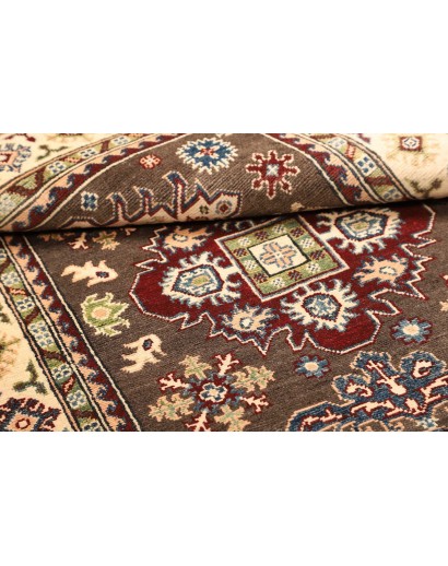 Tappeto Kazak Afghanistan azzurro marrone 119x187