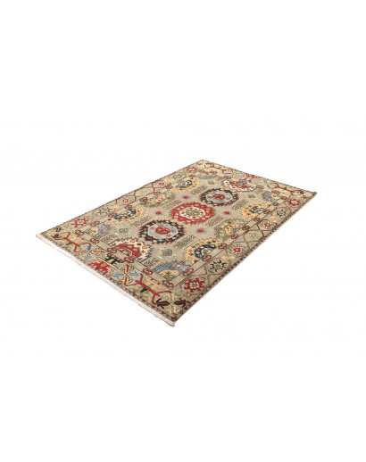 Tappeto Kazak Afghanistan marrone 122x178