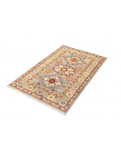 Tappeto Kazak Afghanistan beige grigio 83x125