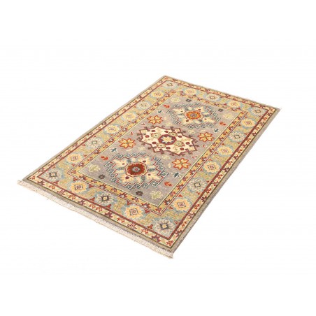 Tappeto Kazak Afghanistan beige grigio 83x125