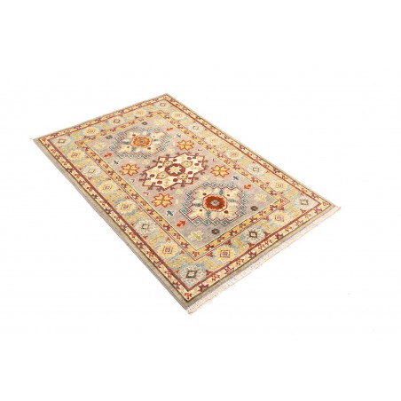 Tappeto Kazak Afghanistan beige grigio 83x125