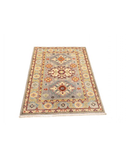 Tappeto Kazak Afghanistan beige grigio 83x125