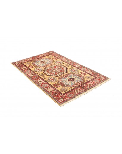Tappeto Kazak Afghanistan marrone azzurro 100x153