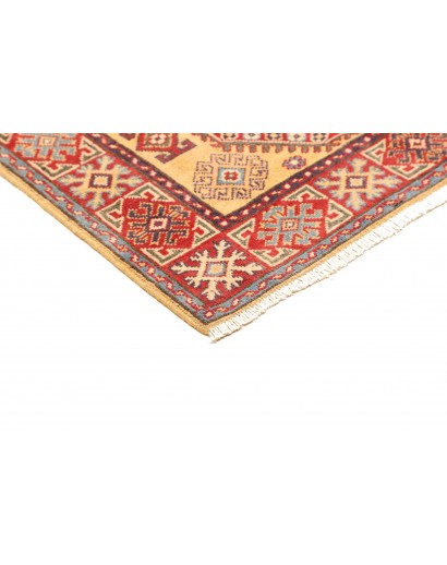 Tappeto Kazak Afghanistan marrone azzurro 100x153