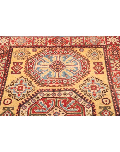 Tappeto Kazak Afghanistan marrone azzurro 100x153