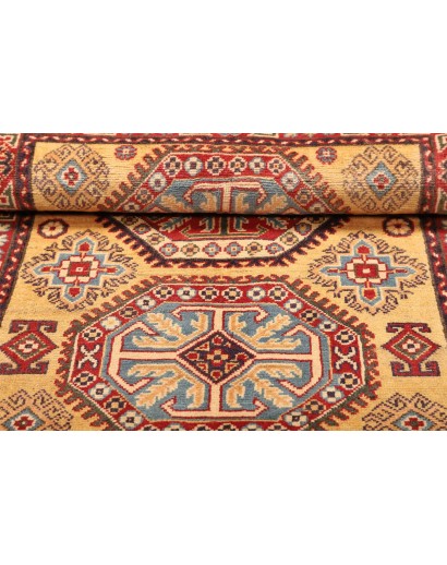 Tappeto Kazak Afghanistan marrone azzurro 100x153