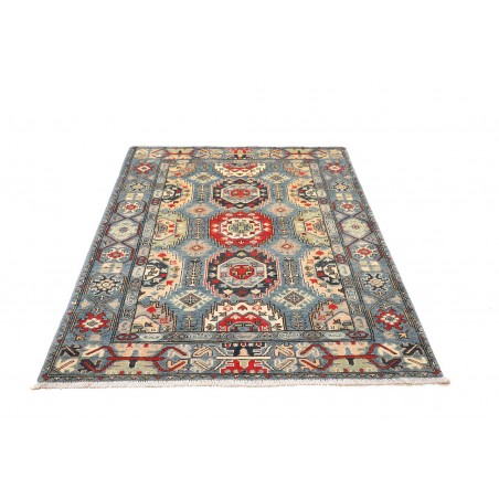 Tappeto Kazak Afghanistan grigio giallo 125x179