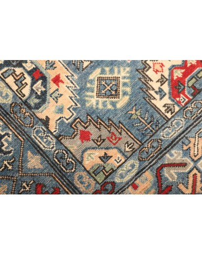 Tappeto Kazak Afghanistan grigio giallo 125x179