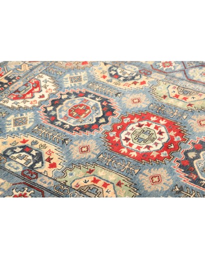 Tappeto Kazak Afghanistan grigio giallo 125x179