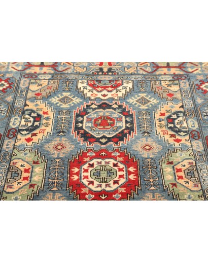 Tappeto Kazak Afghanistan grigio giallo 125x179