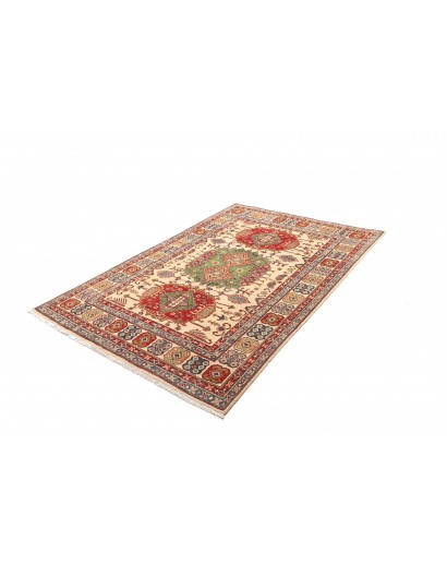 Tappeto Kazak Pakistan marrone giallo 147x210