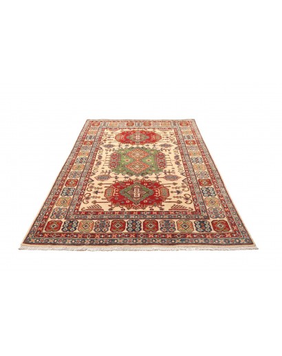 Tappeto Kazak Pakistan marrone giallo 147x210