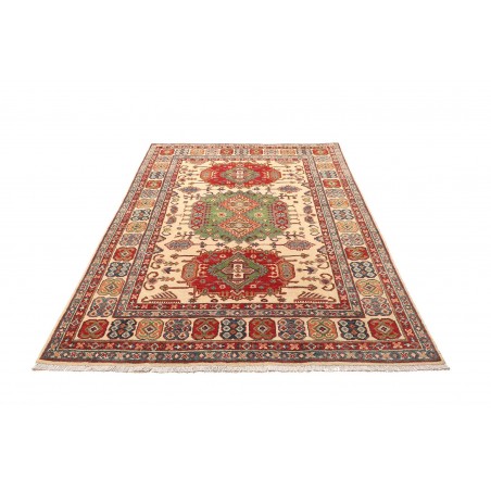 Tappeto Kazak Pakistan marrone giallo 147x210