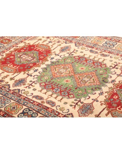 Tappeto Kazak Pakistan marrone giallo 147x210