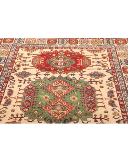Tappeto Kazak Pakistan marrone giallo 147x210