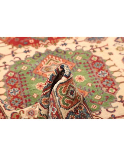 Tappeto Kazak Pakistan marrone giallo 147x210