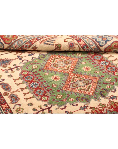 Tappeto Kazak Pakistan marrone giallo 147x210