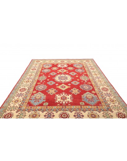 Tappeto Kazak Pakistan marrone giallo 204x297
