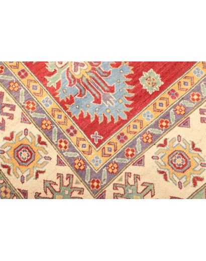 Tappeto Kazak Pakistan marrone giallo 204x297