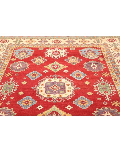 Tappeto Kazak Pakistan marrone giallo 204x297