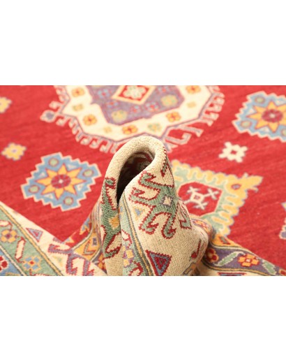 Tappeto Kazak Pakistan marrone giallo 204x297