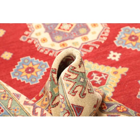 Tappeto Kazak Pakistan marrone giallo 204x297