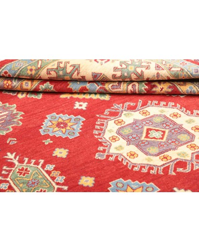 Tappeto Kazak Pakistan marrone giallo 204x297