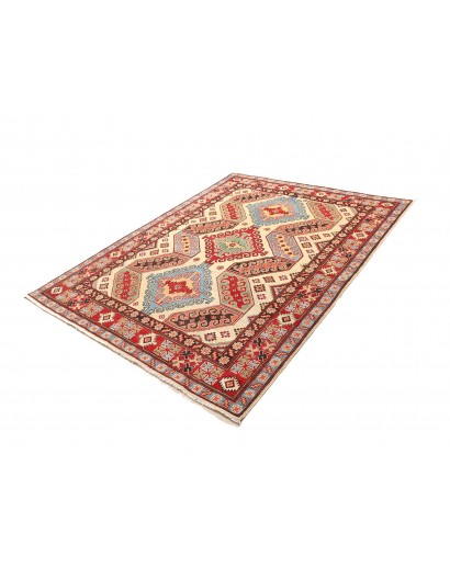 Tappeto Kazak Pakistan marrone rosso 157x201