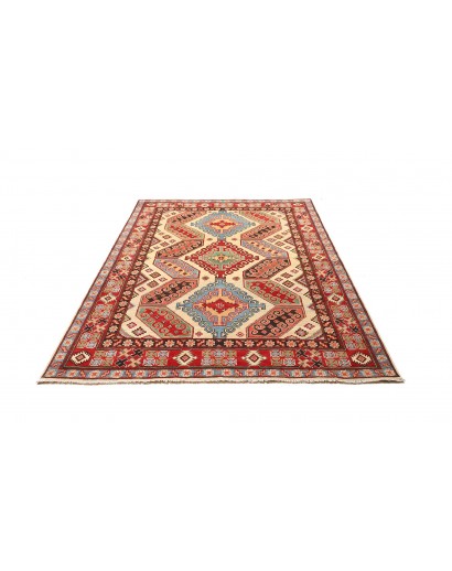 Tappeto Kazak Pakistan marrone rosso 157x201