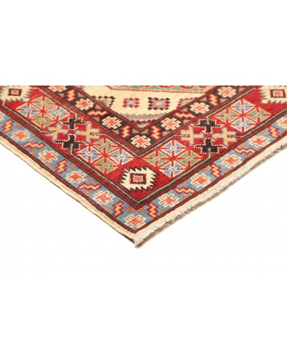 Tappeto Kazak Pakistan marrone rosso 157x201