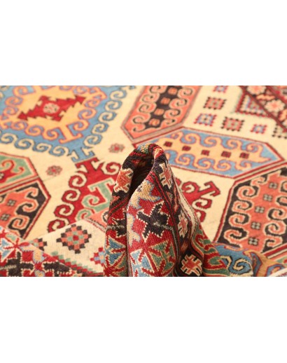 Tappeto Kazak Pakistan marrone rosso 157x201
