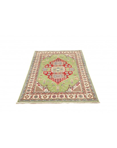 Tappeto Kazak Afghanistan azzurro rosso 97x152