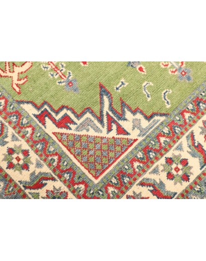 Tappeto Kazak Afghanistan azzurro rosso 97x152