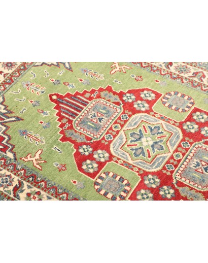 Tappeto Kazak Afghanistan azzurro rosso 97x152