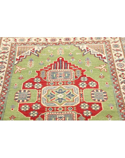 Tappeto Kazak Afghanistan azzurro rosso 97x152