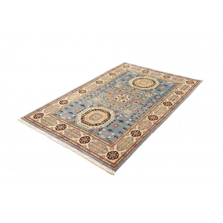 Tappeto Kazak Afghanistan azzurro grigio 123x173