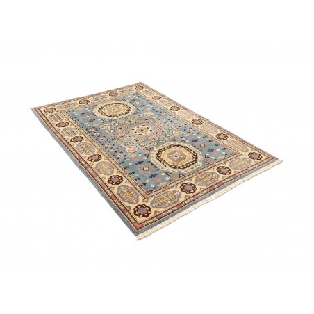 Tappeto Kazak Afghanistan azzurro grigio 123x173