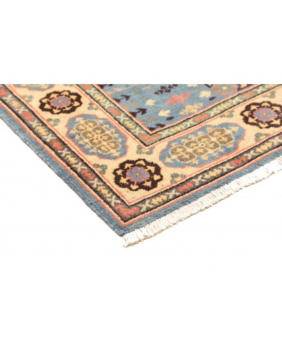 Tappeto Kazak Afghanistan azzurro grigio 123x173