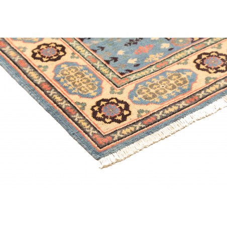Tappeto Kazak Afghanistan azzurro grigio 123x173