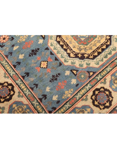 Tappeto Kazak Afghanistan azzurro grigio 123x173