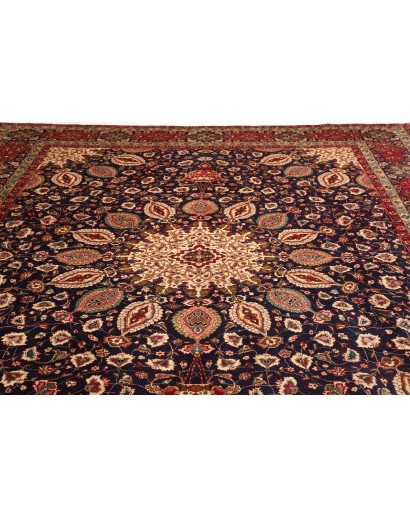 Tappeto Tabriz Persia marrone grigio 300x395