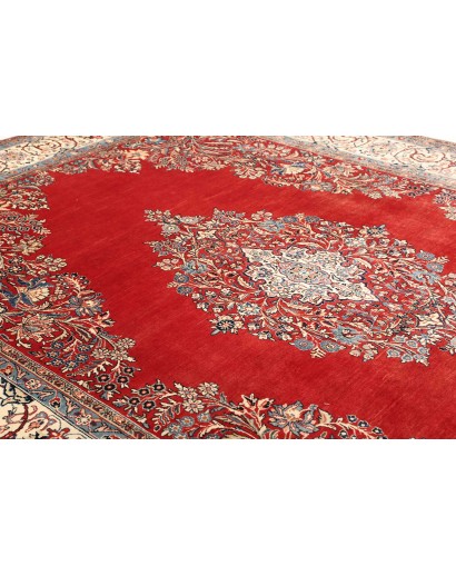 Tappeto Sarough Persia beige rosso 267x368