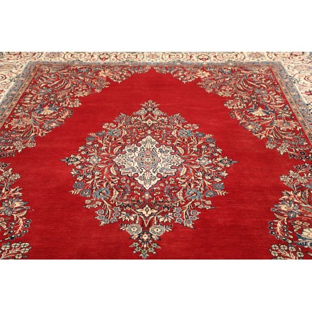 Tappeto Sarough Persia beige rosso 267x368
