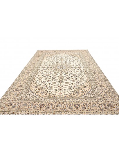 Tappeto Kashan Persia bianco marrone 250x365