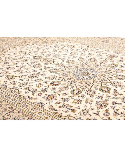 Tappeto Kashan Persia bianco marrone 250x365