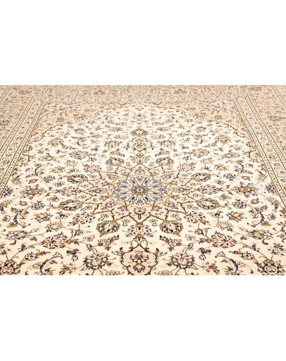 Tappeto Kashan Persia bianco marrone 250x365